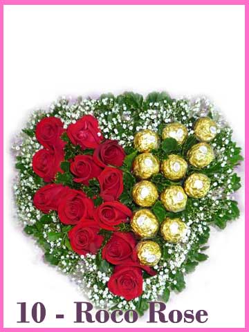 Bunga Valentine Mawar Merah Dan Coklat